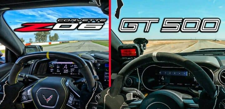 , Une Corvette Z06 C8 mangera une Shelby Mustang GT500 vivante sur la piste